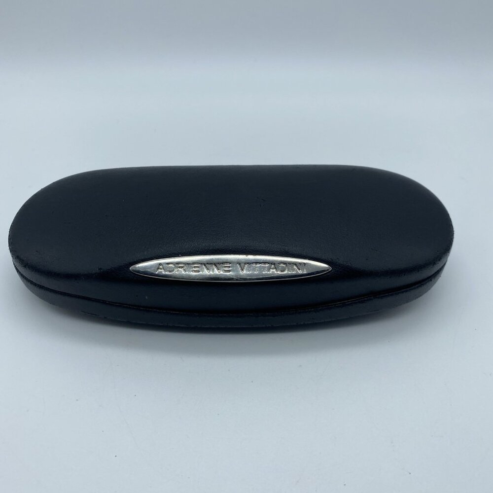 Adrienne Vittadini Black Clamshell Glasses Sunglasses Hard Case 6 x 2.5 x 1.25